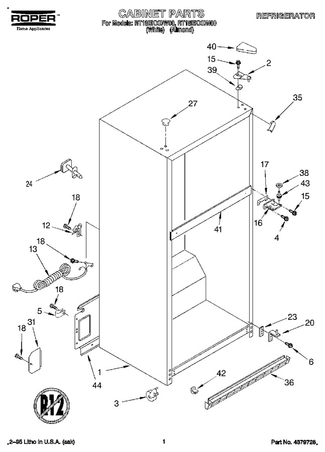 Diagram for RT18BKXDN00