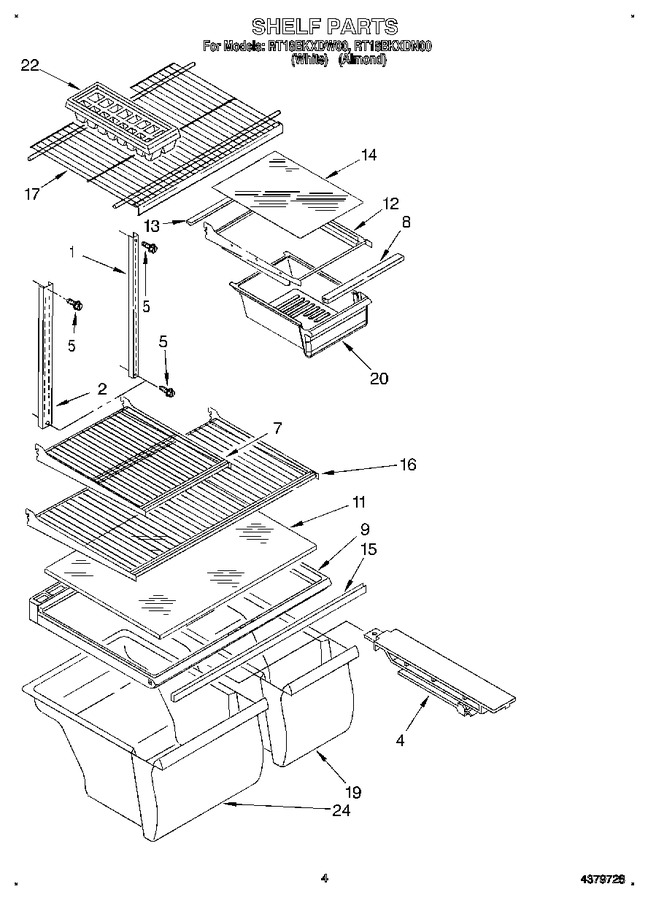 Diagram for RT18BKXDW00
