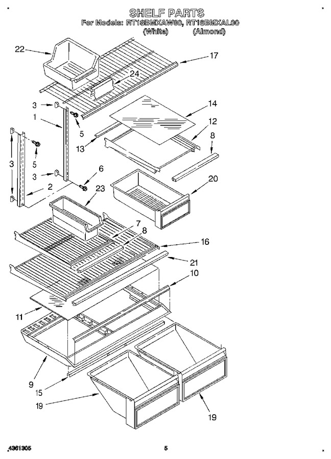 Diagram for RT18BMXAW00