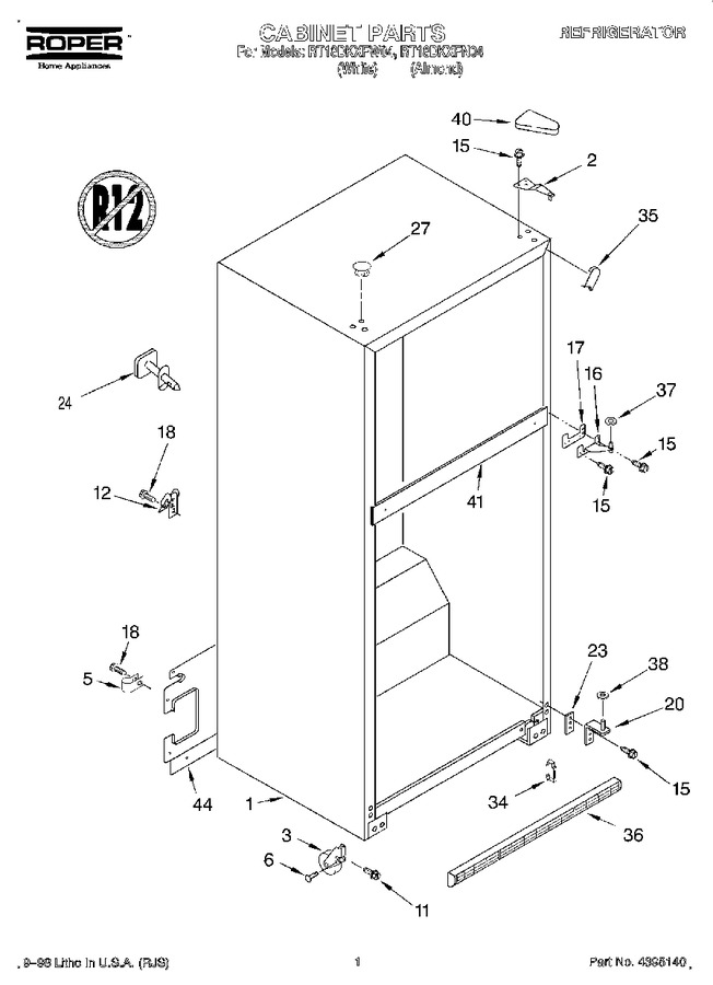 Diagram for RT18DKXFW04