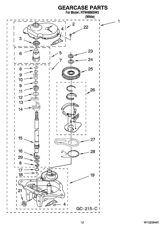 Diagram for RTW4000SW3