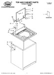 Diagram for 01 - Top And Cabinet Parts
