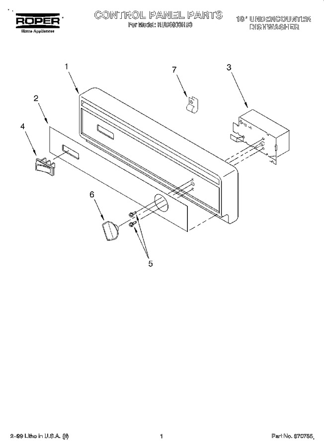 Diagram for RUD0800HB0