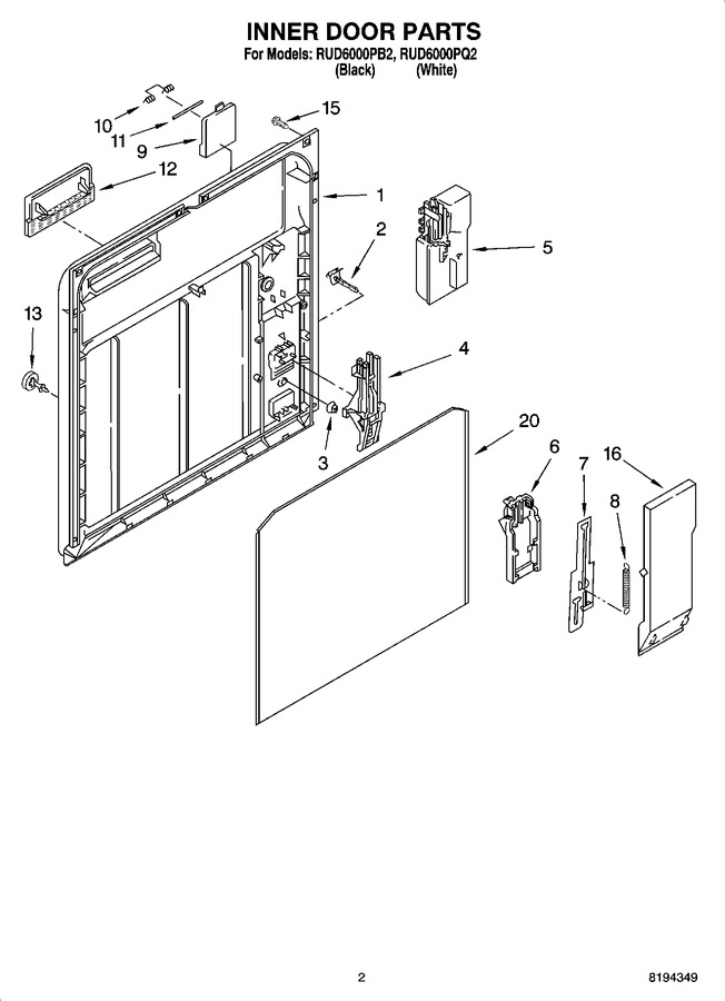 Diagram for RUD6000PB2