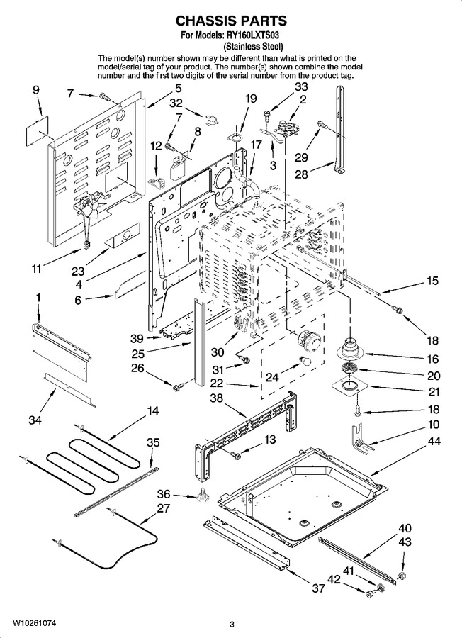 Diagram for RY160LXTS03