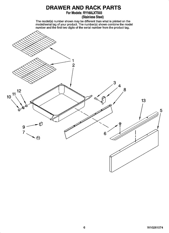 Diagram for RY160LXTS03