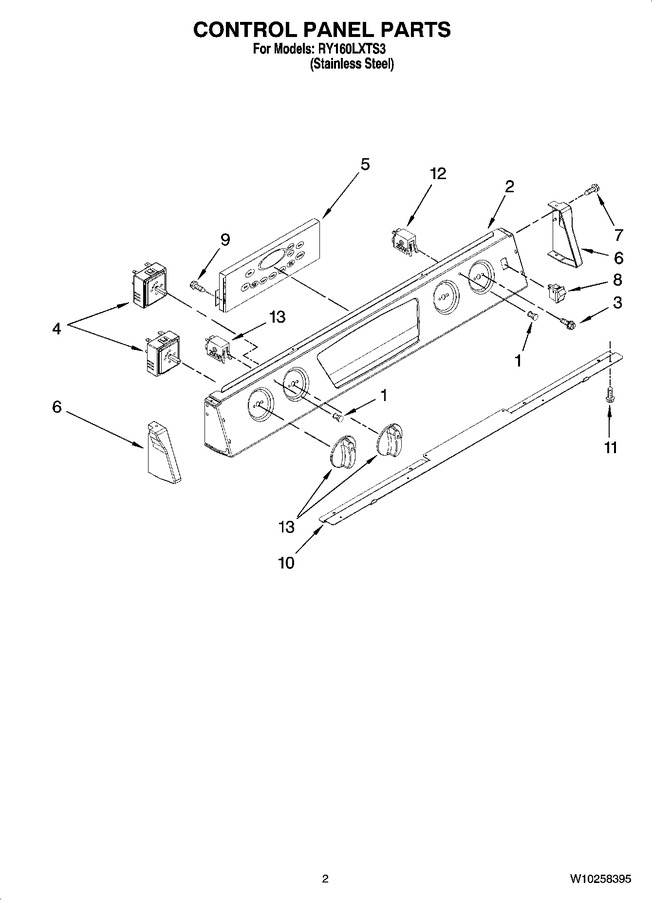 Diagram for RY160LXTS3