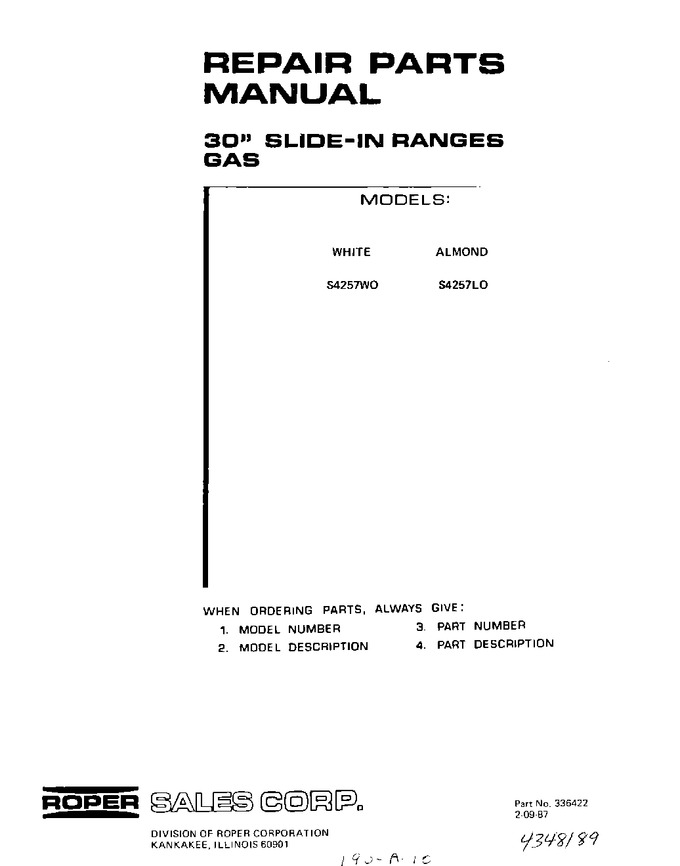 Diagram for S4257W0
