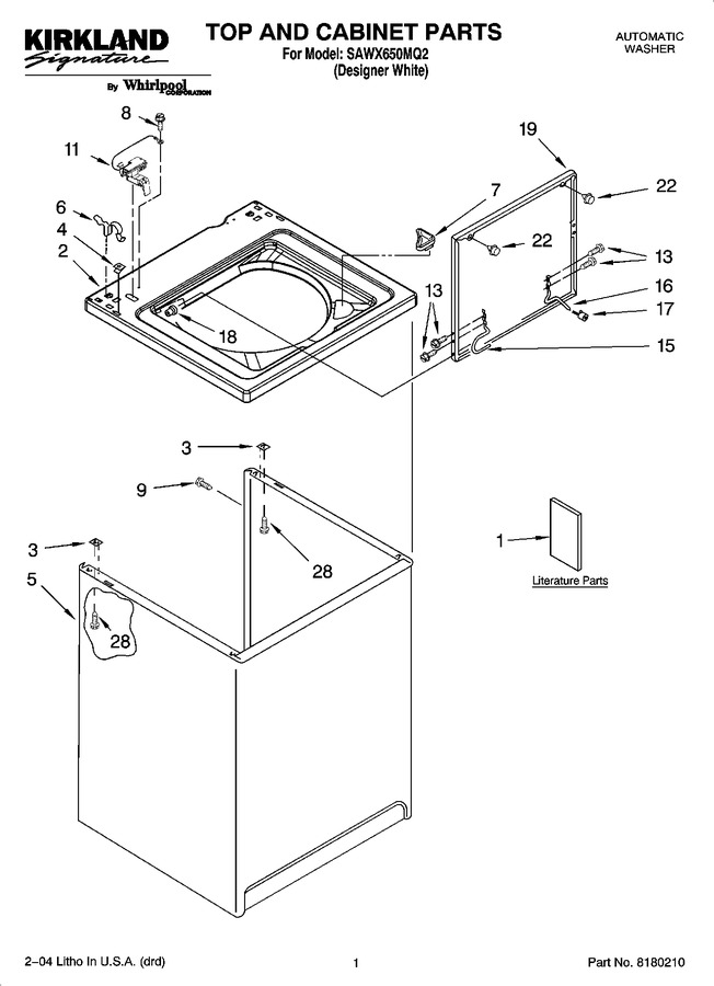 Diagram for SAWX650MQ2