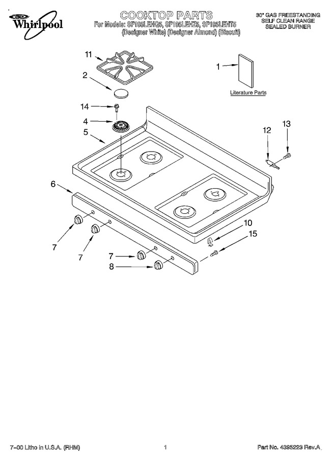 Diagram for SF195LEHZ5