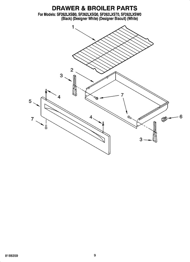 Diagram for SF262LXSW0