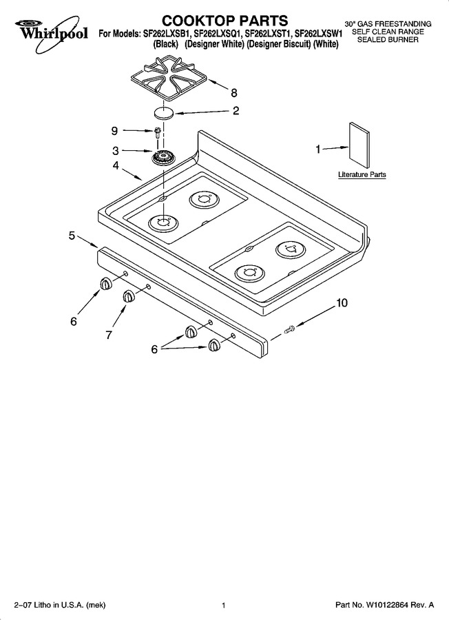 Diagram for SF262LXSB1