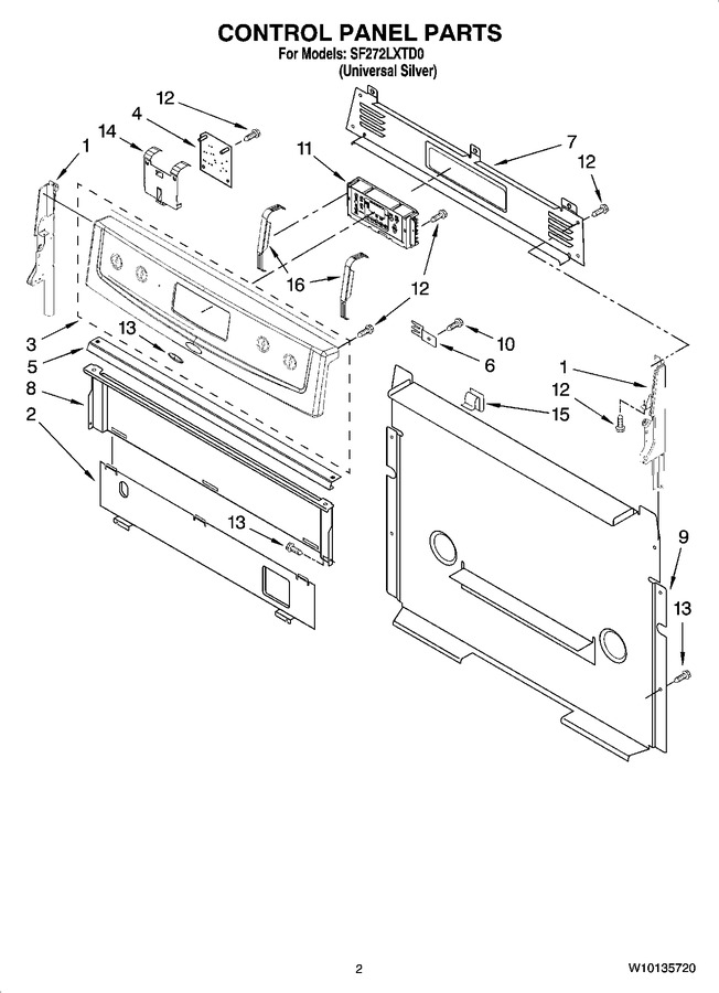 Diagram for SF272LXTD0