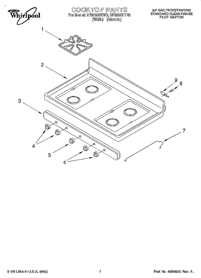 Diagram for SF3000SEW0