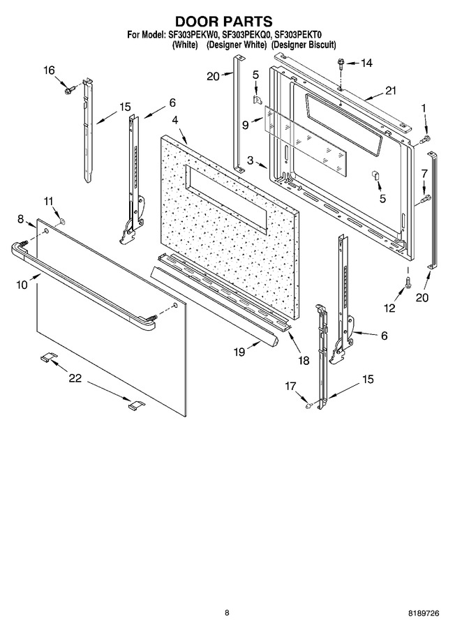 Diagram for SF303PEKT0