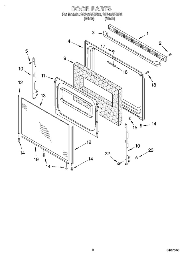 Diagram for SF340BEHW2