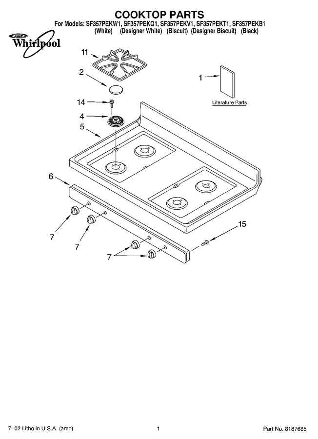 Diagram for SF357PEKW1