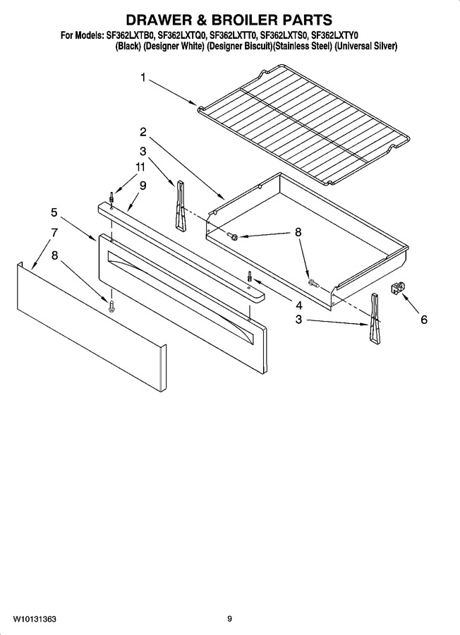 Diagram for SF362LXTB0