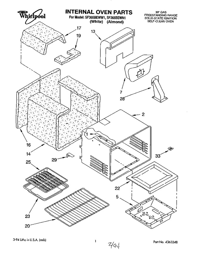 Diagram for SF365BEWW1