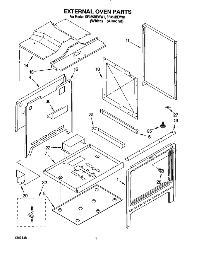 Diagram for SF365BEWW1