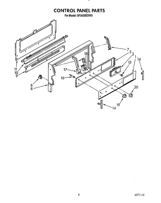 Diagram for SF365BEXW0