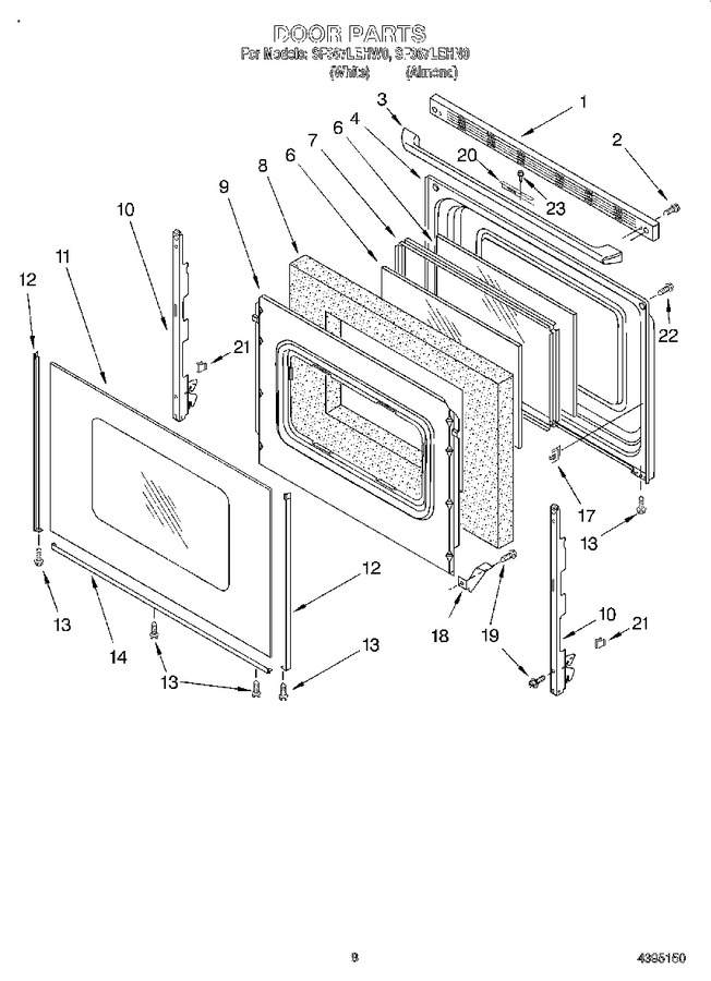 Diagram for SF367LEHW0