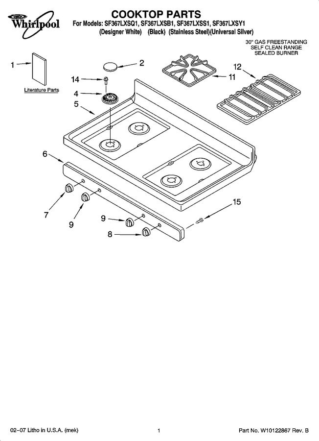 Diagram for SF367LXSB1