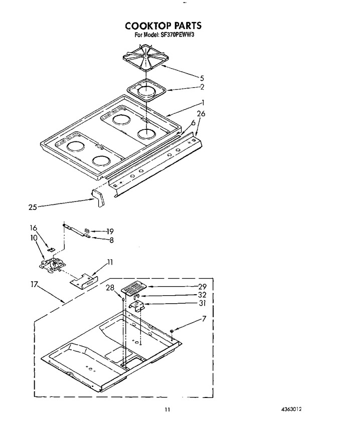 Diagram for SF370PEWW3