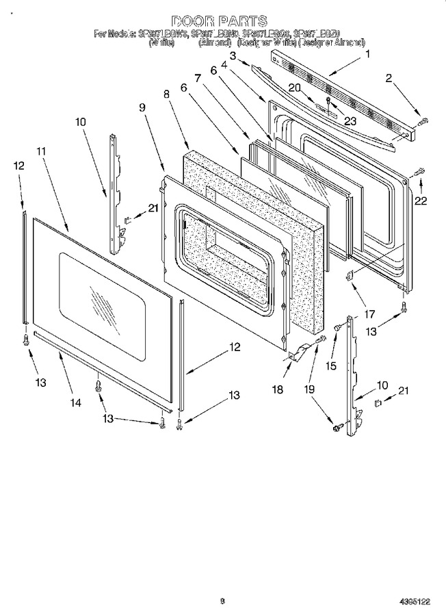 Diagram for SF387LEGW0