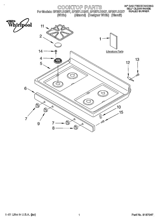 Diagram for SF387LEGT7