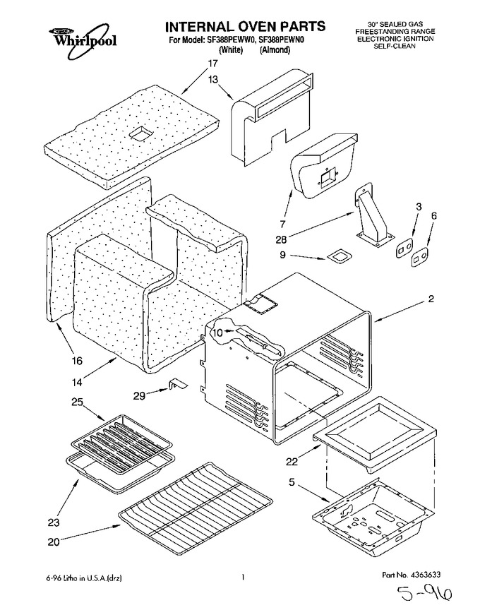 Diagram for SF388PEWW0