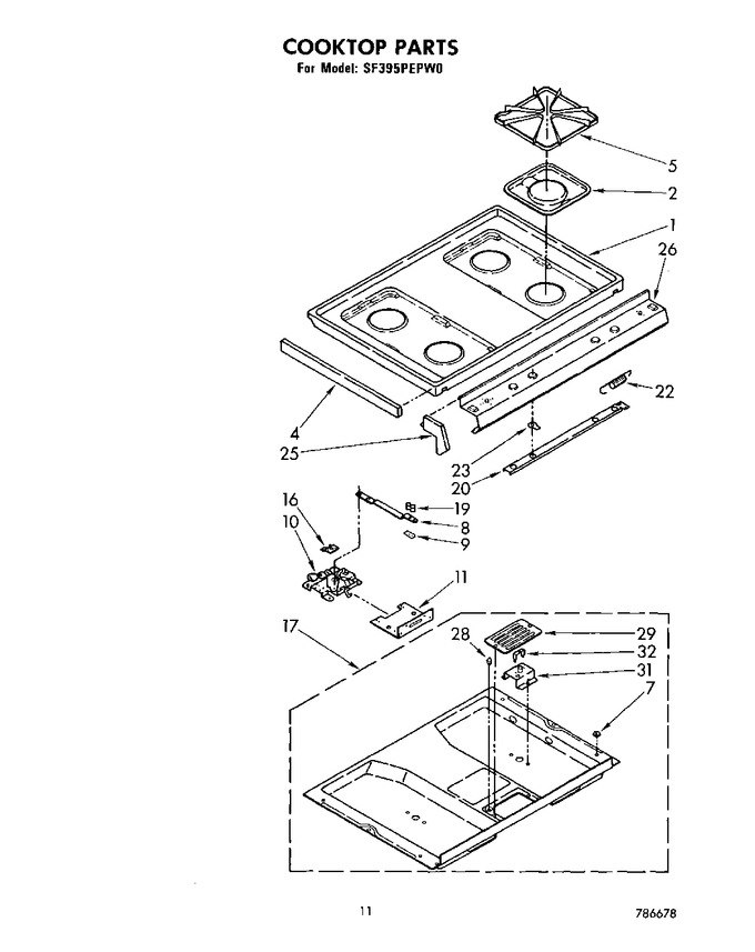 Diagram for SF395PEPW0