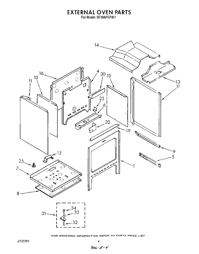 Diagram for SF395PEPW7