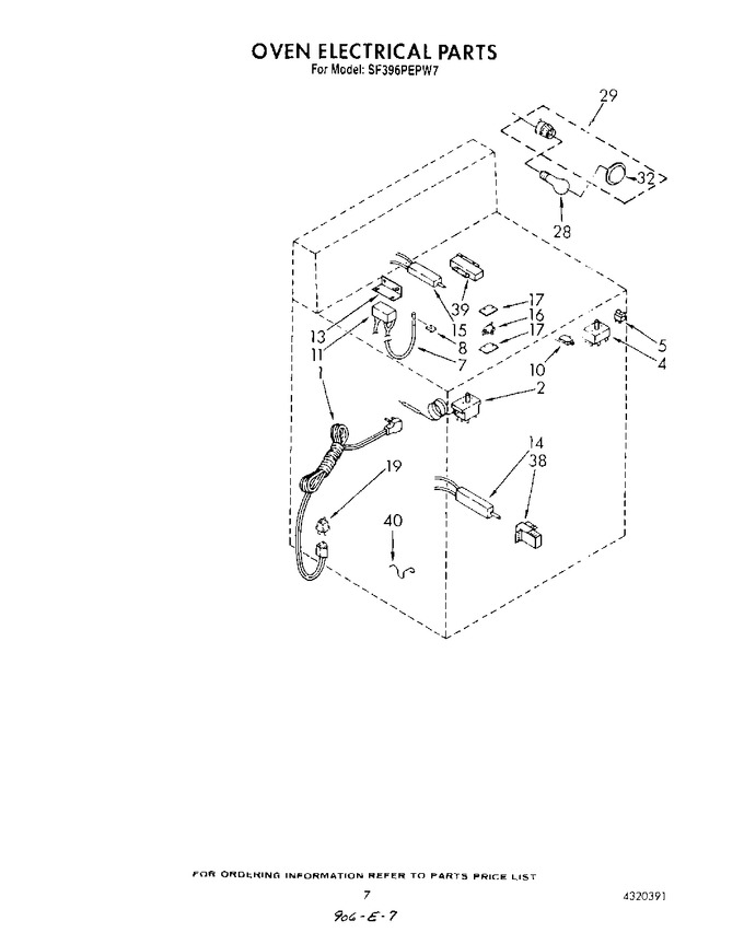Diagram for SF395PEPW7