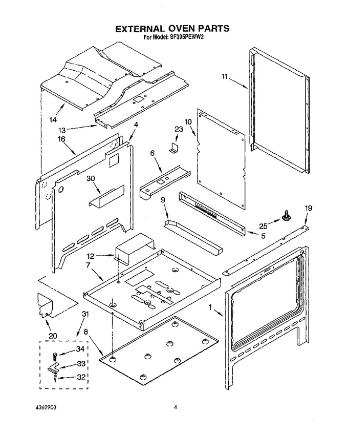 Diagram for SF395PEWW2