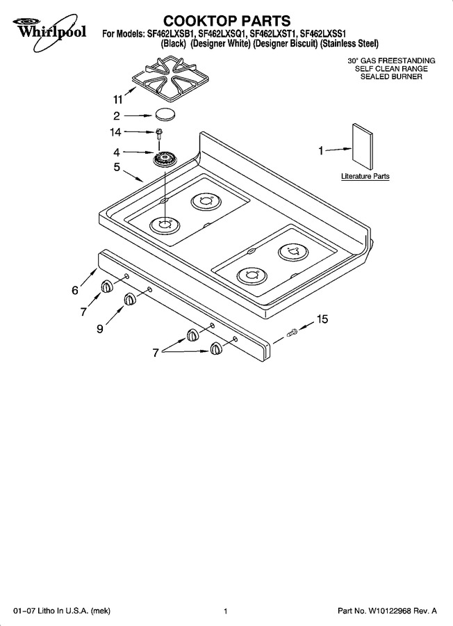 Diagram for SF462LXSB1