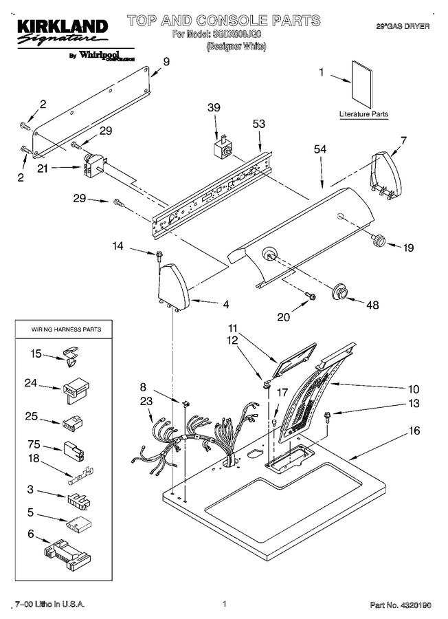 Diagram for SGDX600JQ0