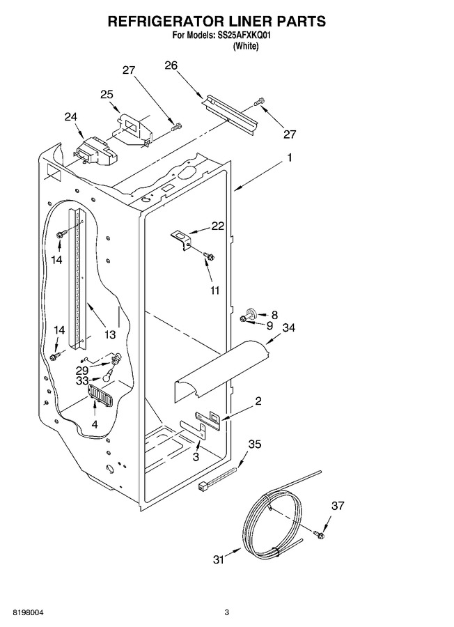 Diagram for SS25AFXKQ01