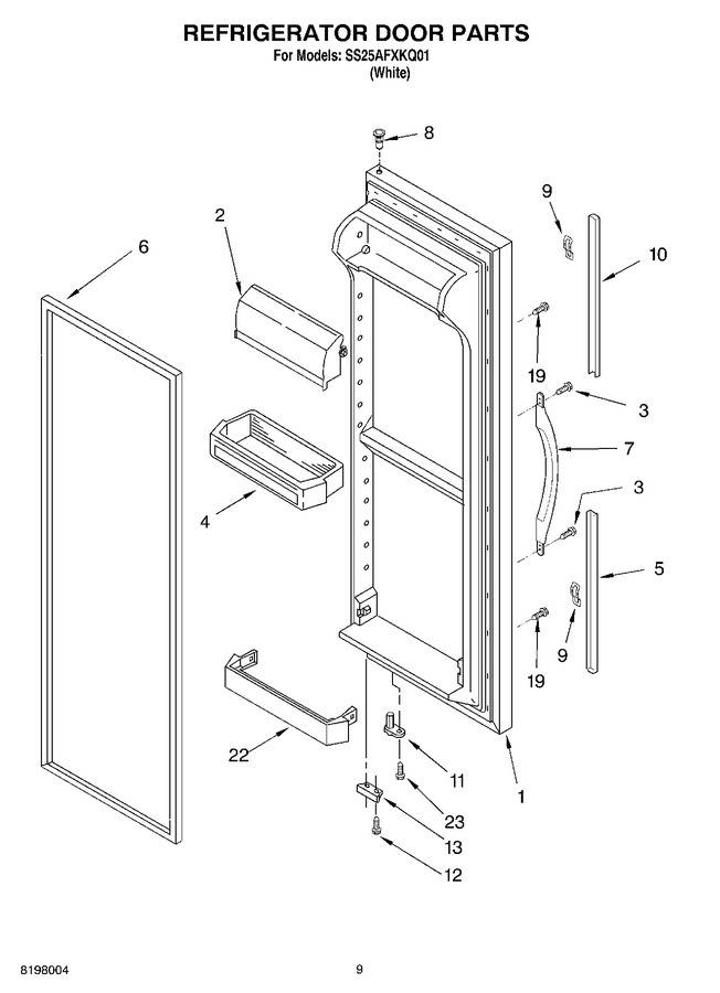 Diagram for SS25AFXKQ01