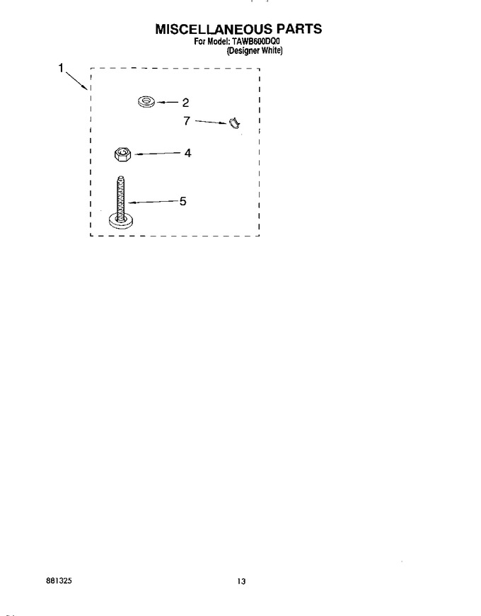Diagram for TAWB600DQ0