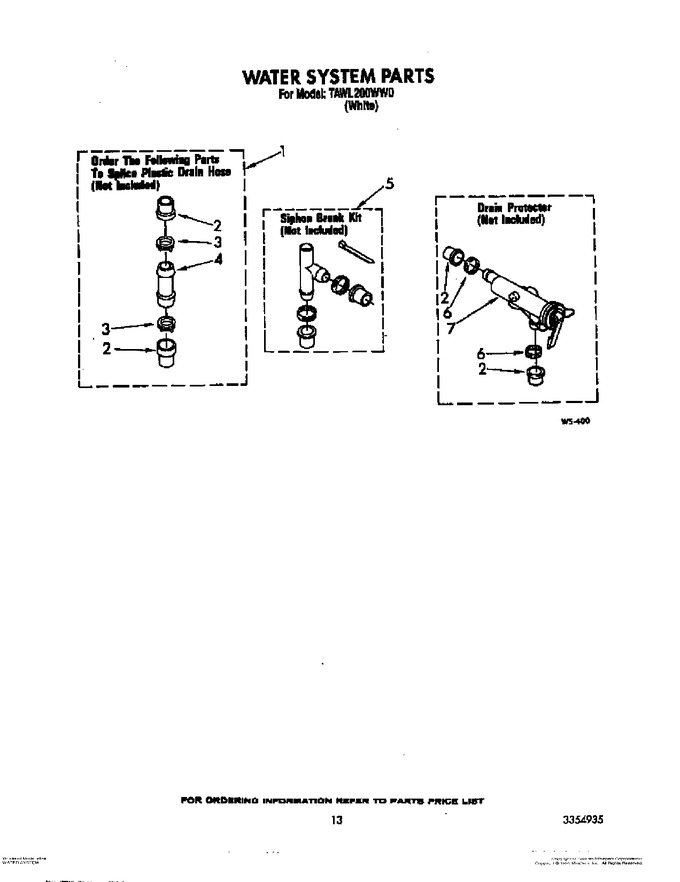 Diagram for TAWL200WW0