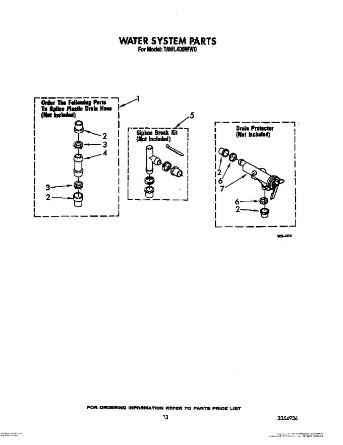 Diagram for TAWL400WW0