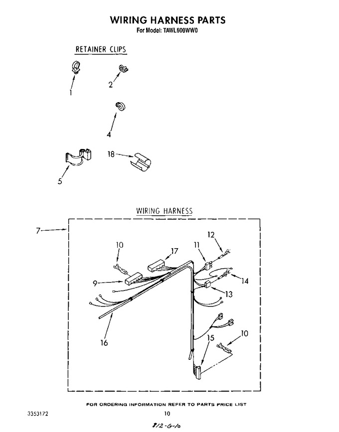 Diagram for TAWL600WG0