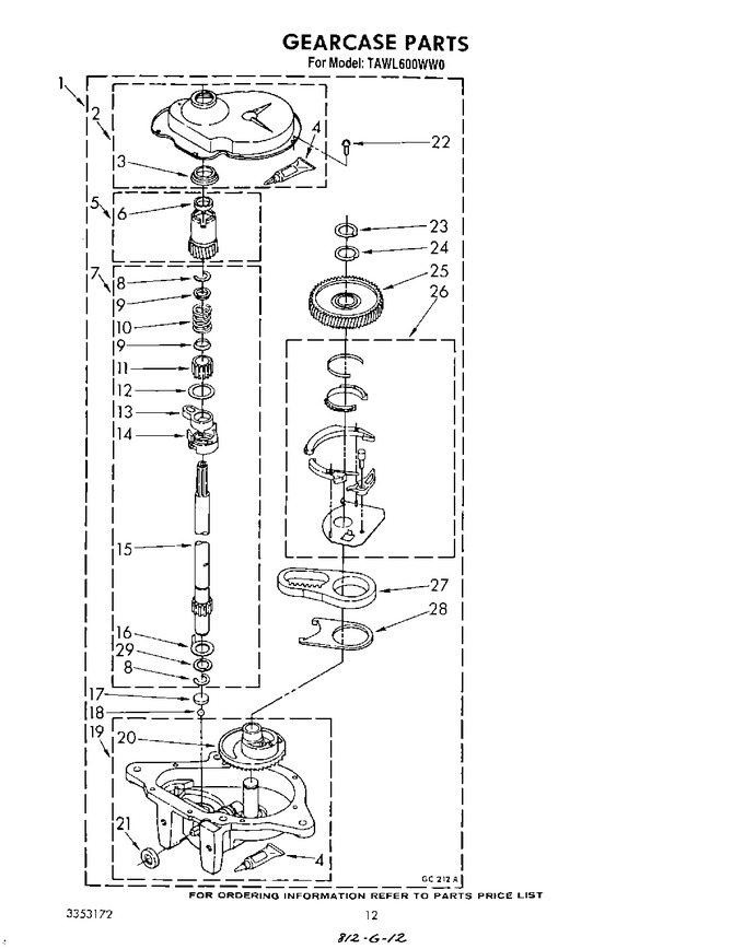 Diagram for TAWL600WW0