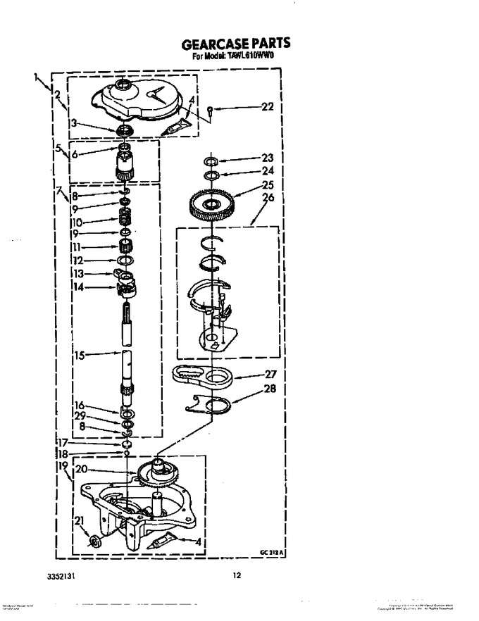 Diagram for TAWL610WN0