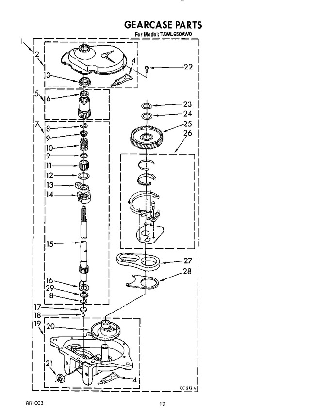 Diagram for TAWL650AW0