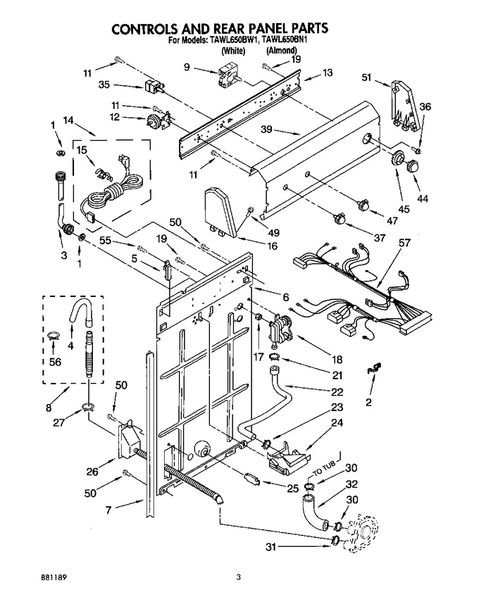 Diagram for TAWL650BW1