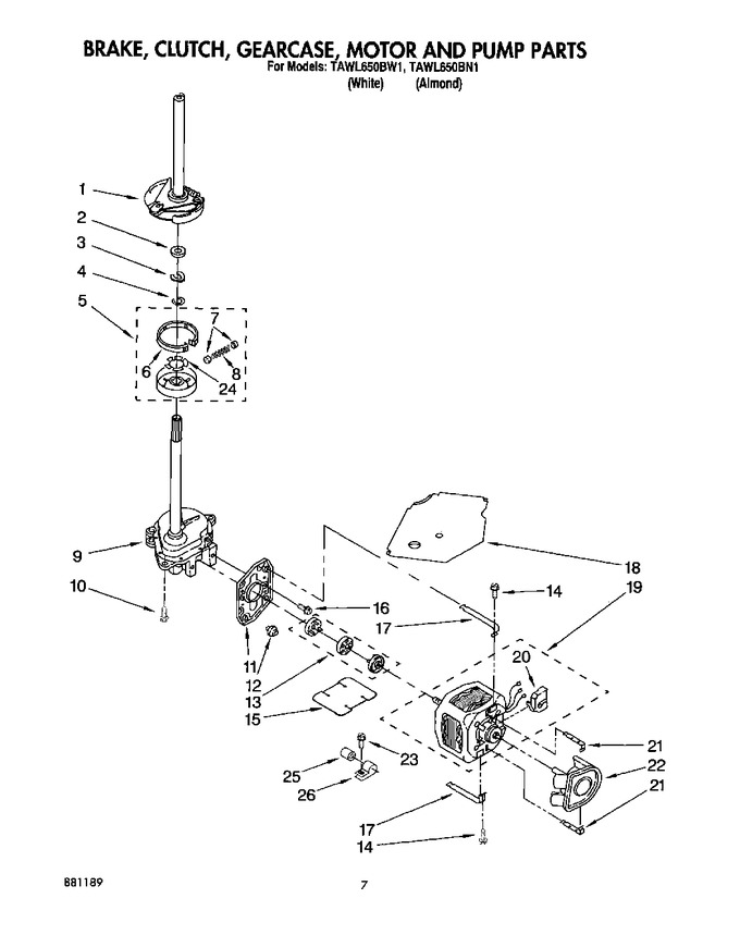 Diagram for TAWL650BW1