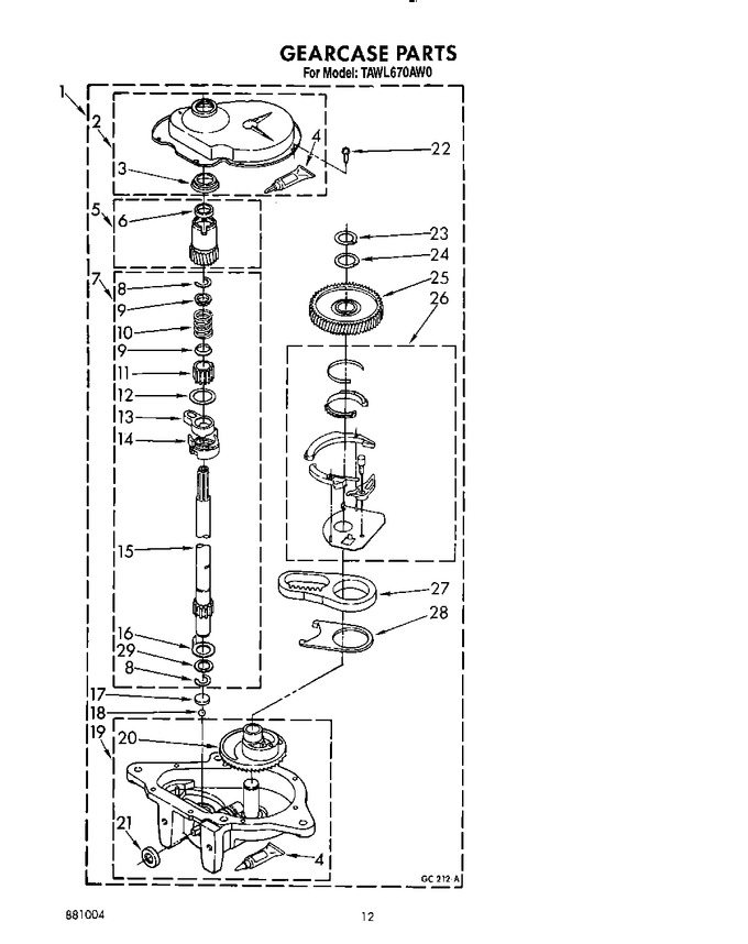 Diagram for TAWL670AG0