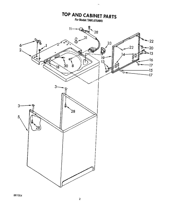 Diagram for TAWL670AW0